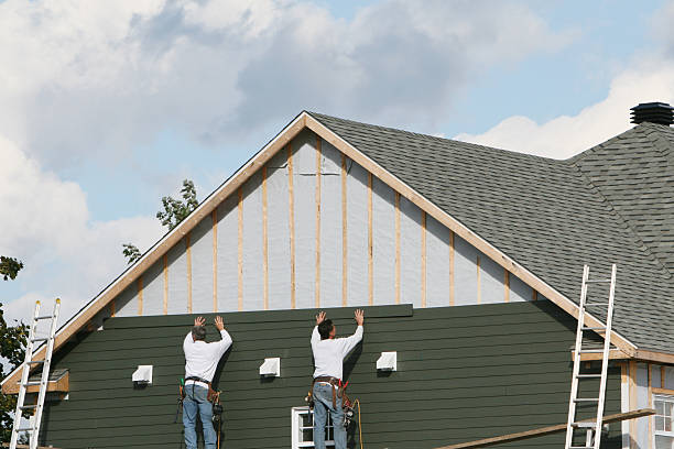 Professional Siding technician working in Granville, PA